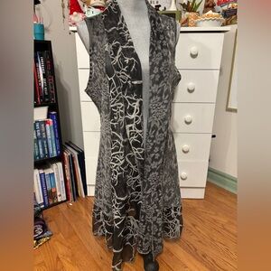 Paolita Gray Floral Vest